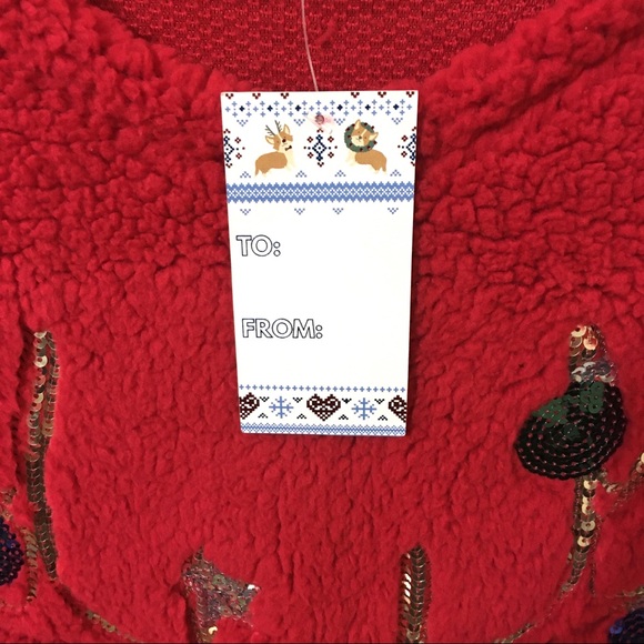 ✨HP✨Wallflower Holiday Sherpa Sweater - Red - XL - Picture 5 of 9